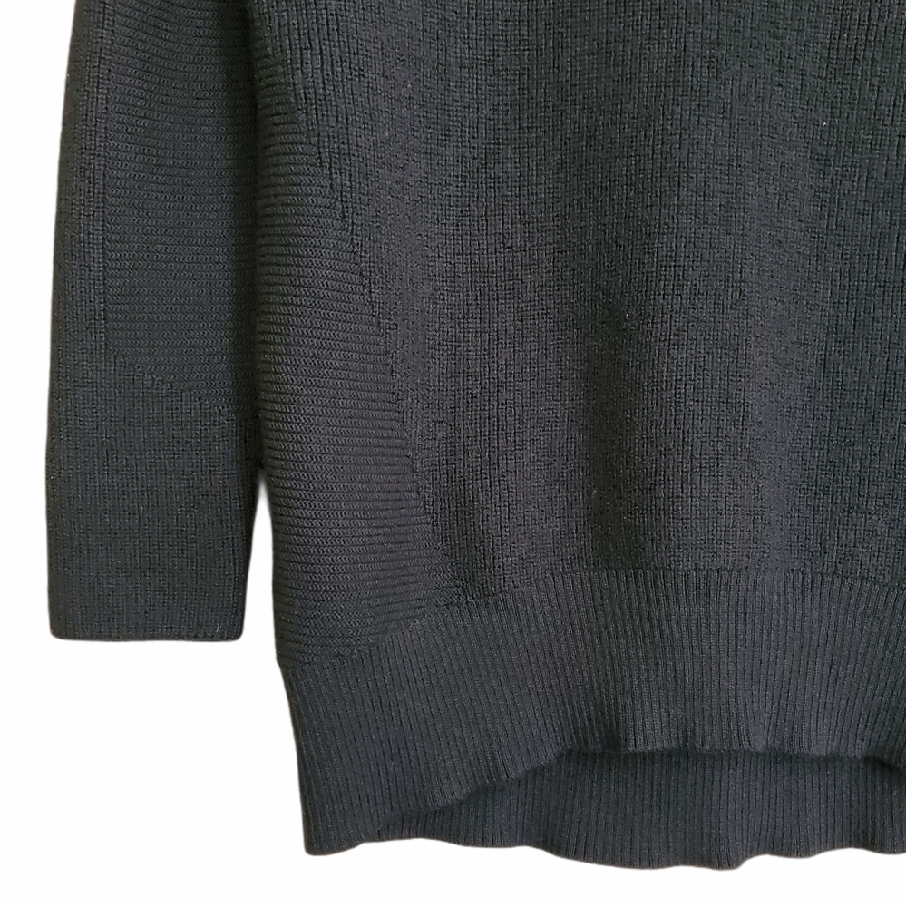 Athleta Hanover Sweater Wool Blend Black Medium - Picture 5 of 9